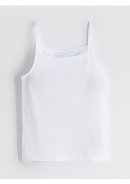 Yeni Sezon Kare Yaka Kız Çocuk Atlet 3'lü indirimleri