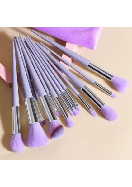 13’lü Profesyonel Mor Makyaj Fırça Seti – Yumuşak Sentetik Kıllar ile Kusursuz Fondöten, Allık, Far ve Kontür Uygulaması modelleri