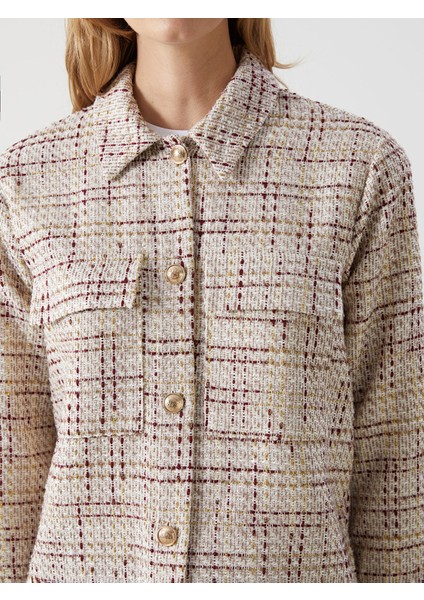 Yeni Sezon Ekose Tüvit Kadın Gömlek Ceket modelleri