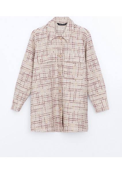 Yeni Sezon Ekose Tüvit Kadın Gömlek Ceket indirimleri