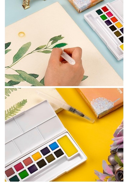 36 Renk Tablet Sulu Boya ve A3 Telli Suluboya Bloğu Kağıdı A3 210GR 20 Yaprak Ince Dokulu Taş Suluboya Plastik Kutulu indirimleri