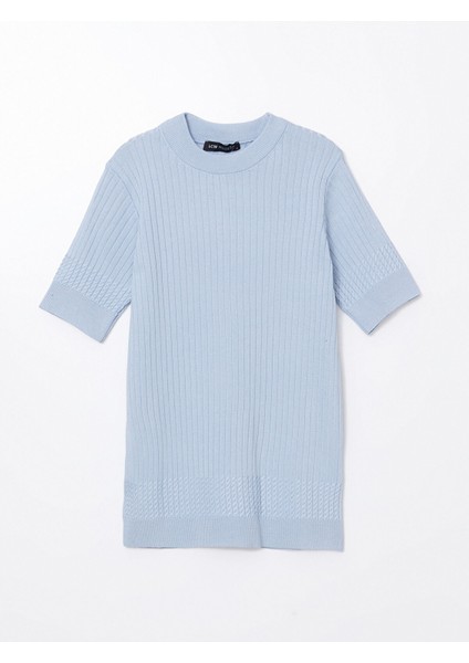 Yeni Sezon Bisiklet Yaka Dokulu Kadın Triko Kazak indirimleri