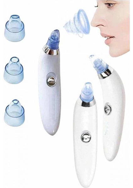 Siyah Nokta Temizleme Cihazı 4 Başlıklı Vakumlu Pilli Ölü Deri Arındırma indirimleri