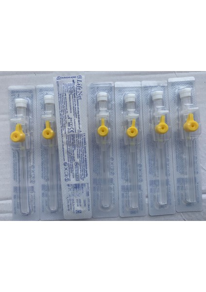 Intraket (Branül ) Anjiyokat I.v Kanül Sarı (24G) 1 Kutu 100'LÜ Paket fiyatları