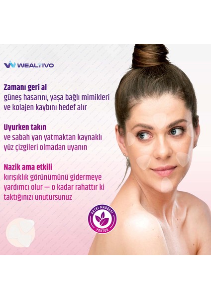 Yüz Bandı 144 Adet Kırışıklık Için Şeffaf Yüz Germe Bantları Premium (Wrinkle Patch) fiyatları