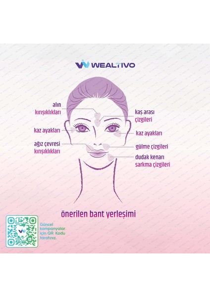 Yüz Bandı 144 Adet Kırışıklık Için Şeffaf Yüz Germe Bantları Premium (Wrinkle Patch) modelleri