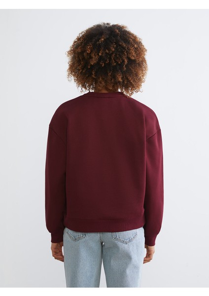 Yeni Sezon Chicago Baskılı Oversize Kadın Sweatshirt fırsatları