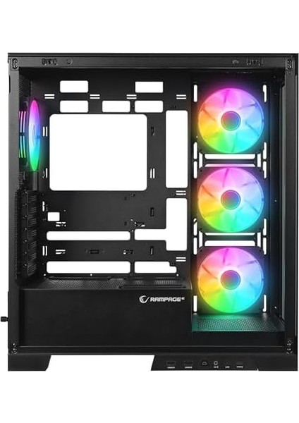 Hydra V2 4*argb Fan+Hub Temperli Cam E-Atx Siyah Oyuncu Kasası modelleri