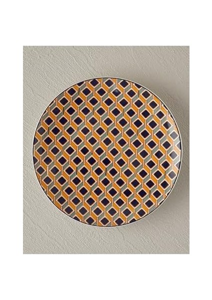 Modern Cube Pasta Tabağı 20 cm Sarı fiyatları