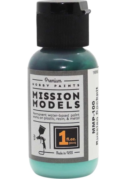 Models MMP-100 Rus Kokpit Zümrüt Yeşili Akrilik 1 Oz (30 Ml)