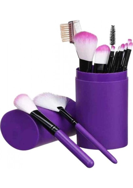 12 Parça Profesyonel Makyaj Seti Yumuşak Kıllı Yüz ve Göz Makyajına Uygun indirimleri