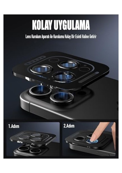 13 Kamera Lens Koruyucu Alüminyum Çerçeveli Tek Lens Temperli Cam, Ultra Ince Çizilmeye Dayanıklı Metal Lens Koruma, 13 Kılıf Uyumlu Kamera Koruyucu-Siyah modelleri