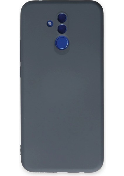 Mate 20 Lite Kılıf Nano Içi Kadife Silikon - Gri