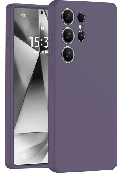 S25 Kılıf Nano Içi Kadife Silikon - Mor