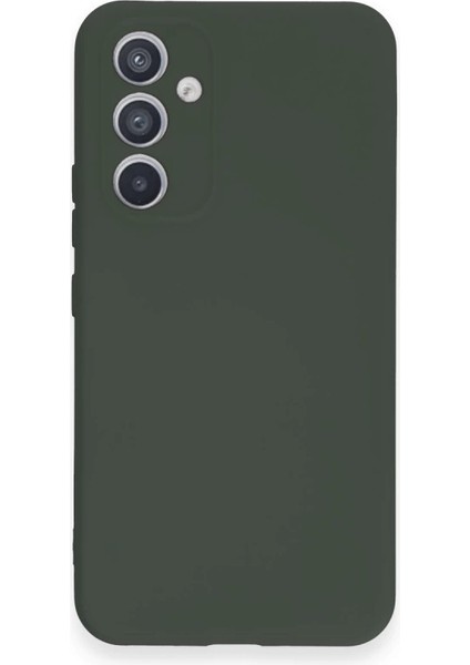 A34 5g Kılıf Nano Içi Kadife Silikon - Koyu Yeşil