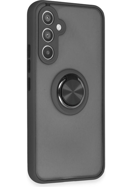 A54 5g Kılıf Montreal Yüzüklü Silikon Kapak - Siyah fiyatları