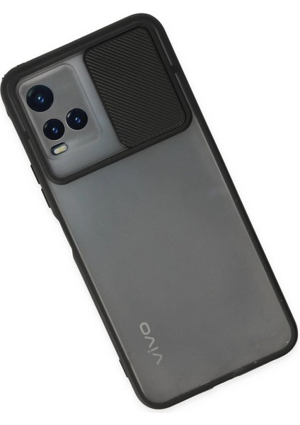 Y33S Kılıf Palm Buzlu Kamera Sürgülü Silikon - Siyah modelleri