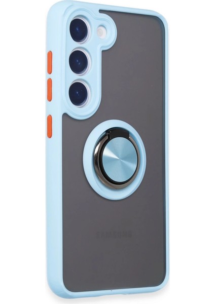 S23 Kılıf Montreal Yüzüklü Silikon Kapak - Buz fiyatları