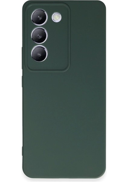 V30 Lite 4g Kılıf First Silikon - Koyu Yeşil