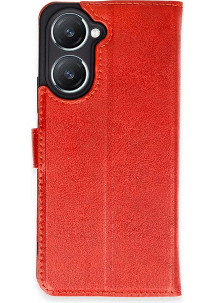 Y18 Kılıf S Kapaklı Kılıf - Kırmızı