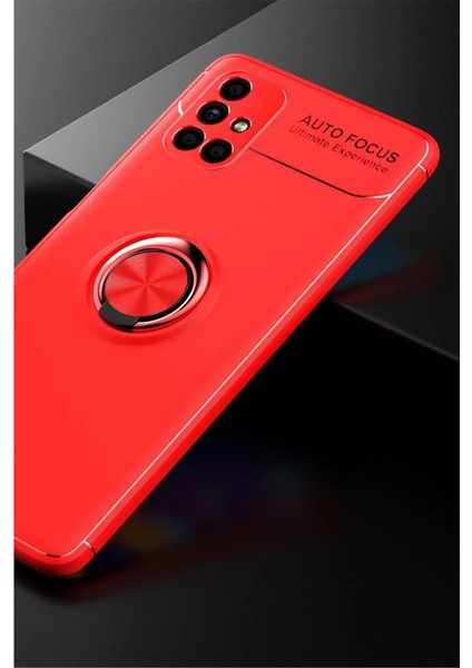 M51 Kılıf Range Yüzüklü Silikon - Kırmızı fiyatları