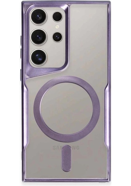 S24 Kılıf Boyi Silikon Kapak - Derin Mor