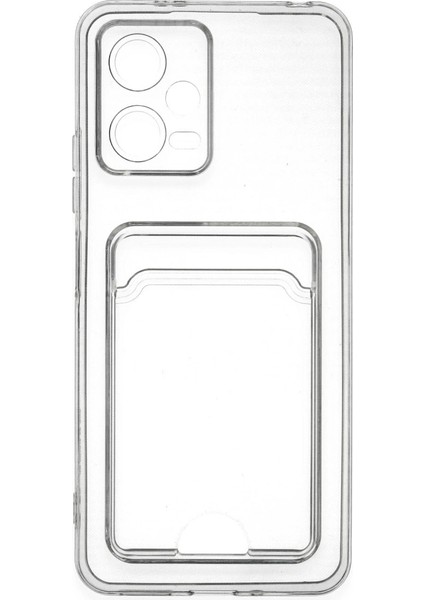 Poco X5 5g Kılıf Kart Şeffaf Silikon - Şeffaf modelleri