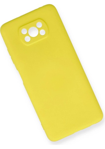 Pocophone X3 Kılıf Nano Içi Kadife Silikon - Sarı fiyatları