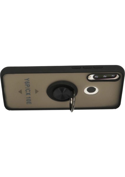 Y6P Kılıf Montreal Yüzüklü Silikon Kapak - Siyah fiyatları