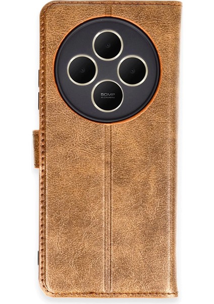 Redmi 14C Kılıf S Kapaklı Kılıf - Taba