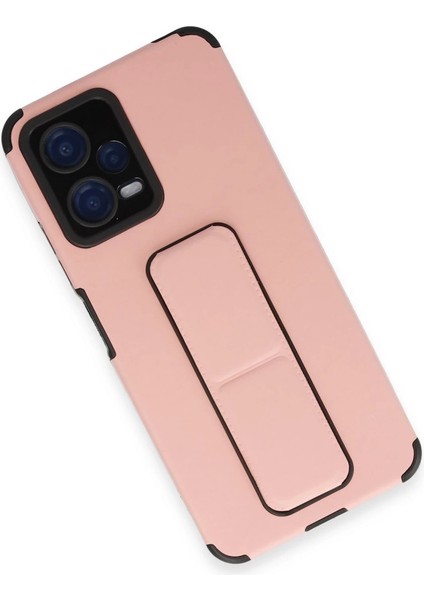 Poco X5 5g Kılıf Mega Standlı Silikon - Pudra modelleri