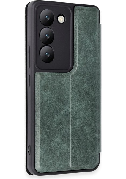 V30 Lite 4g Kılıf Flip Cover - Koyu Yeşil fiyatları