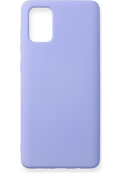 A71 Kılıf Nano Içi Kadife Silikon - Lila