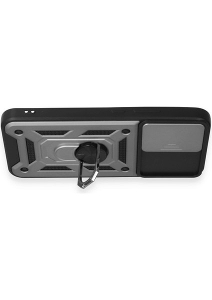 A54 5g Kılıf Pars Lens Yüzüklü Silikon - Gümüş modelleri