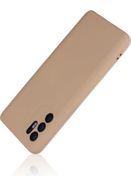 Reno 6 Kılıf Nano Içi Kadife Silikon - Pudra modelleri