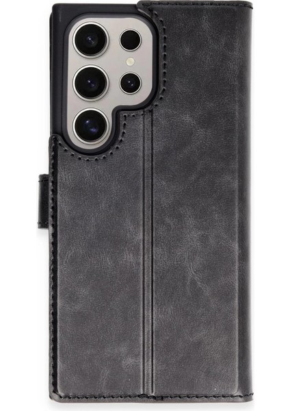 S24 Kılıf S Kapaklı Kılıf - Siyah