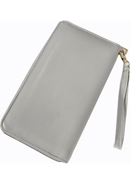 1018 Cilt Büyük Boy Cüzdan / Clutch Çanta Gri fiyatları