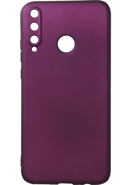 P40 Lite E Kılıf First Silikon - Mürdüm