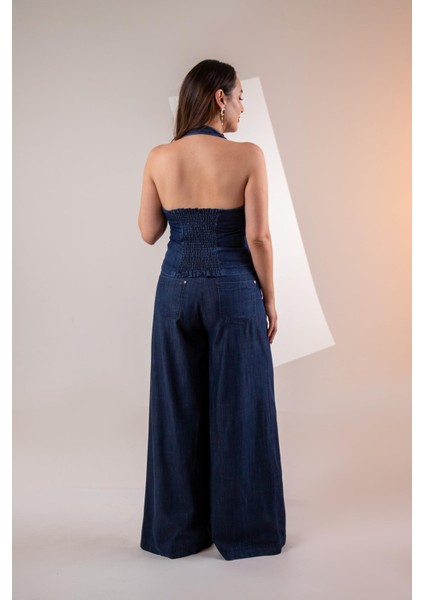 Kadın Büyük Beden Yeleği Gipeli 2'li Takım Lacivert