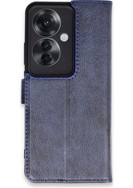 Reno 11F Kılıf S Kapaklı Kılıf - Lacivert