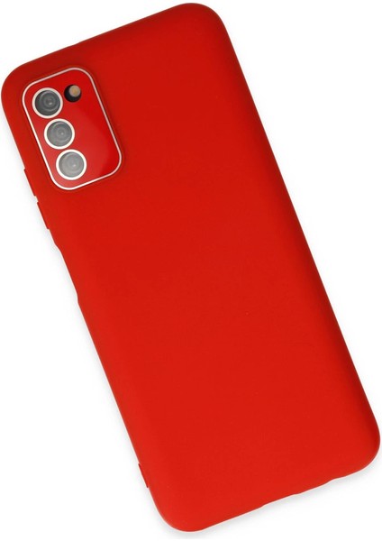 A03S Kılıf Lansman Glass Kapak - Kırmızı modelleri