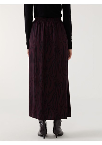 Yeni Sezon Beli Lastikli Desenli Kadın Etek fırsatları