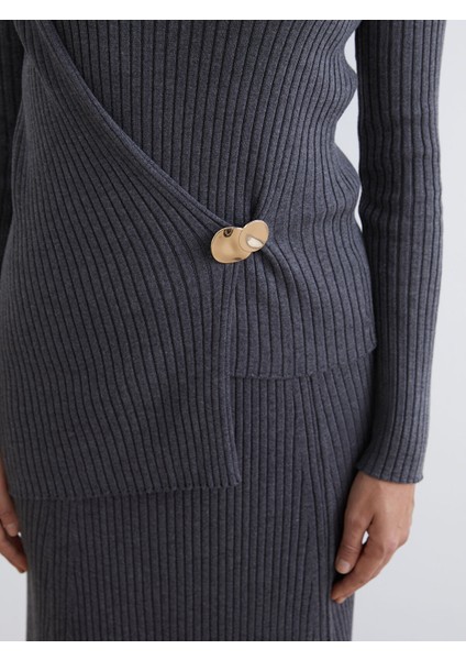 Yeni Sezon Yarım Balıkçı Yaka Kadın Triko Kazak modelleri