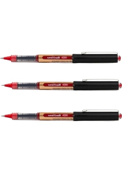 Uniball Eye Broad 1.0 Roller Kalem Kırmızı ( Üç Adet )