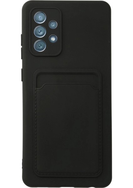 A33 5g Kılıf Kelvin Kartvizitli Silikon - Siyah