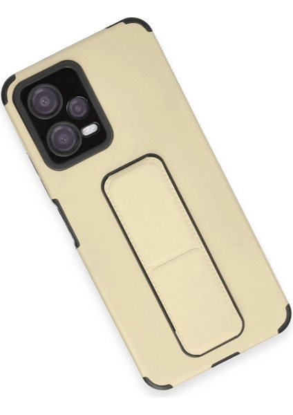 Poco X5 5g Kılıf Mega Standlı Silikon - Gold modelleri