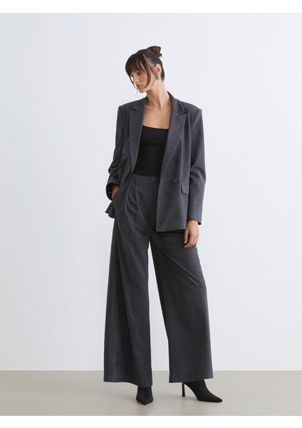 Yeni Sezon Geniş Paça Kadın Kadife Pantolon