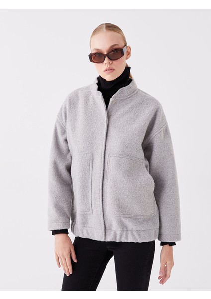 Yeni Sezon Dik Yaka Düz Oversize Kadın Kaşe Kaban fiyatları