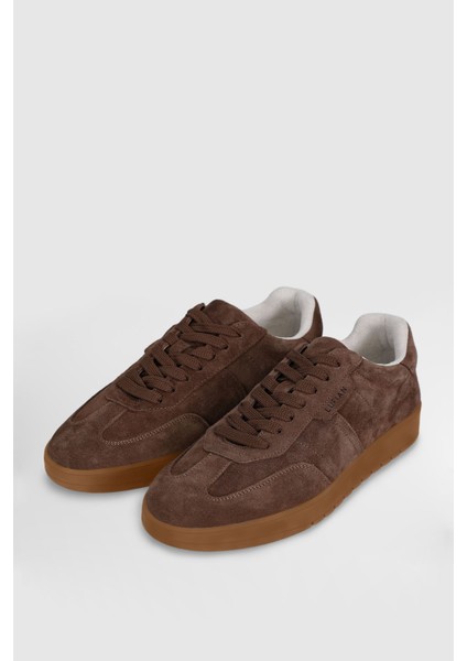 Pele Erkek Deri Sneaker Ayakkabı Kahverengi modelleri