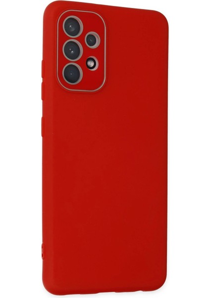 A53 5g Kılıf Lansman Glass Kapak - Kırmızı fiyatları